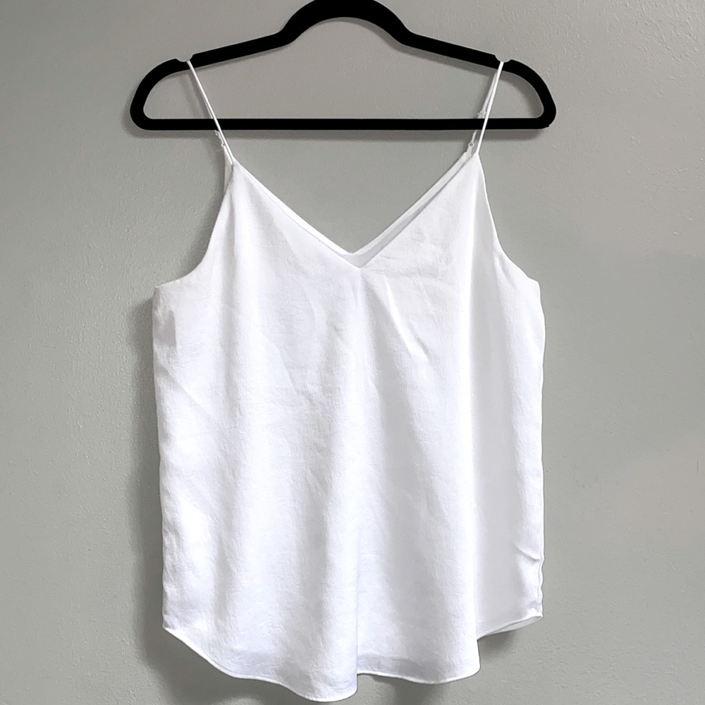Express White Satin Downtown Cami